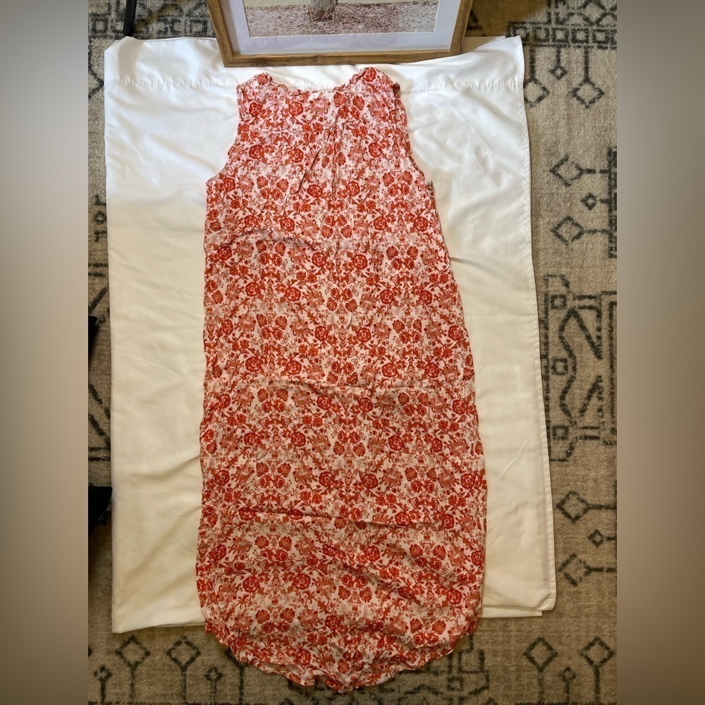 Studio B size XL red and white floral maxi dress - Picture 3 of 8